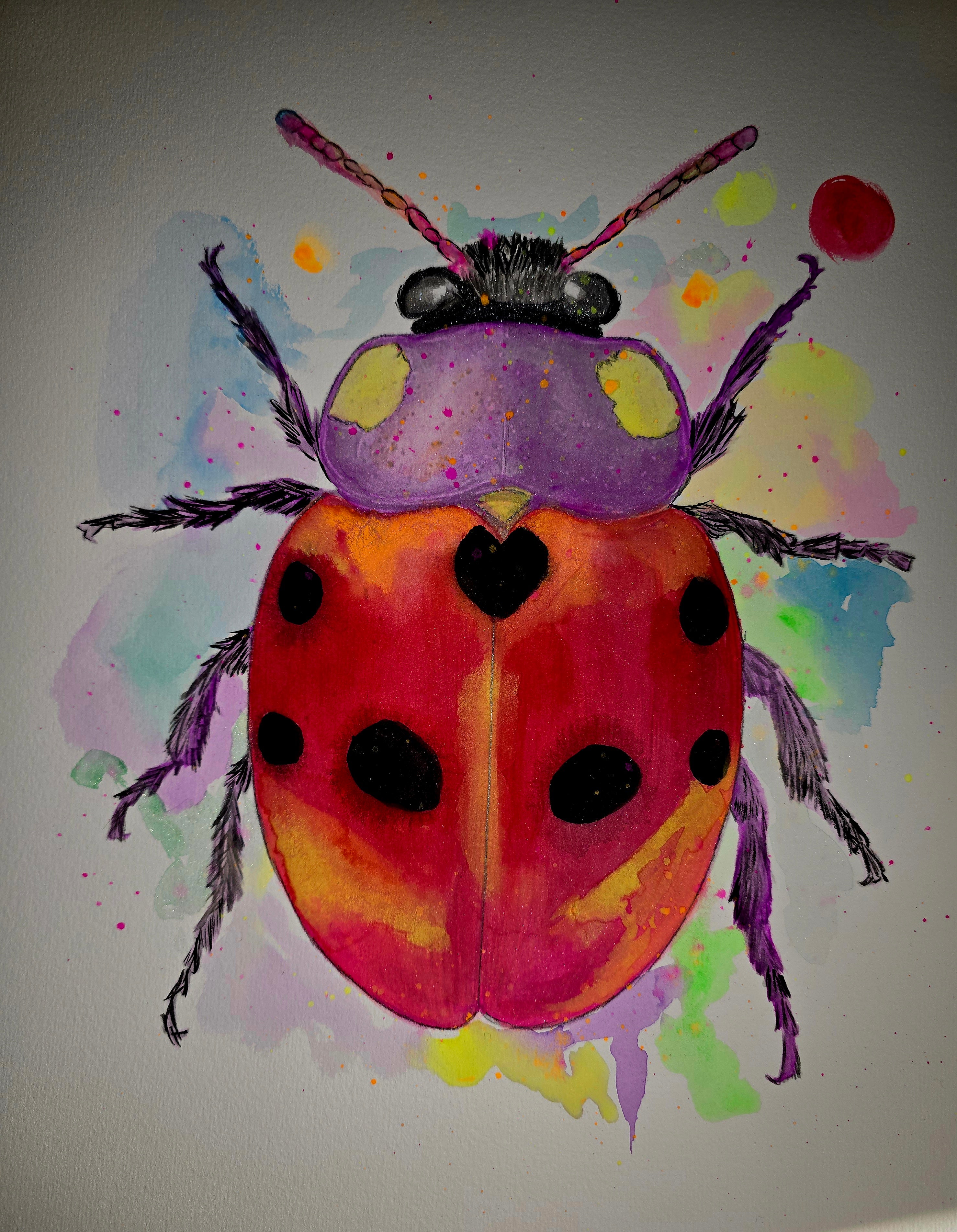 Original hand-painted watercolour Ladybird artwork A3 size